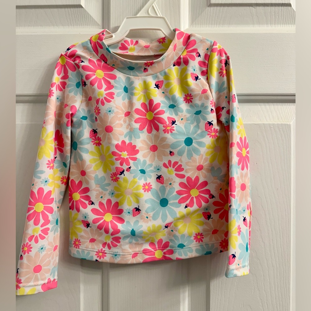 Carter’s Floral Swim Shirt, Size 2T